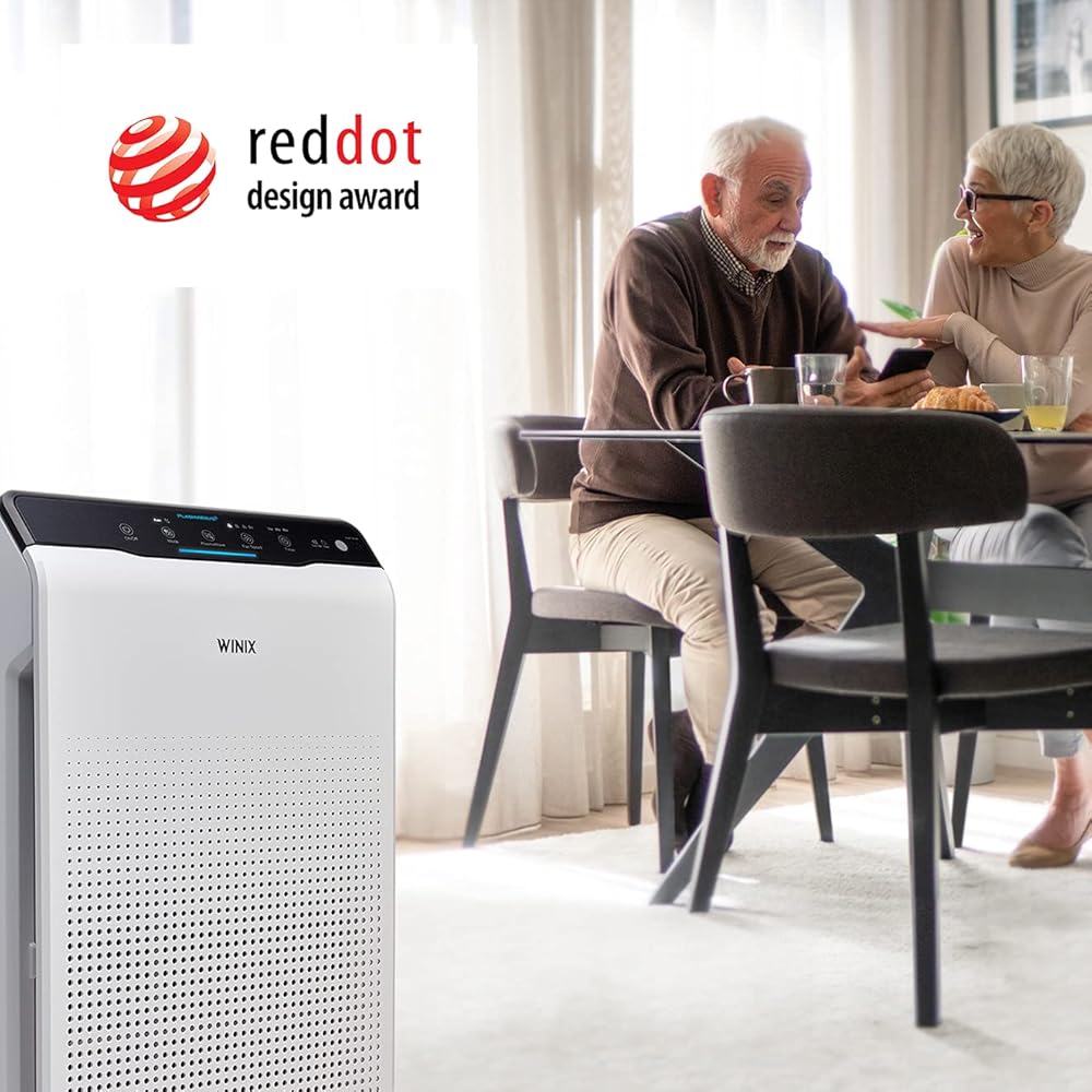 Winix Purificateur d'air Zero, CADR 390 m³/h, (jusqu'à 99m²) HEPA H13 et Technologie PlasmaWave. Réduit à 99,999% pour Les Salons et Bureaux, Blanc : Cuisine et Maison