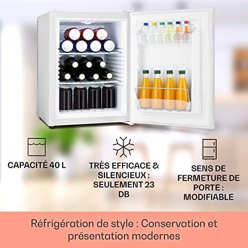 Klarstein Mini frigo de chambre 30L silencieux, réglable 5-15°C