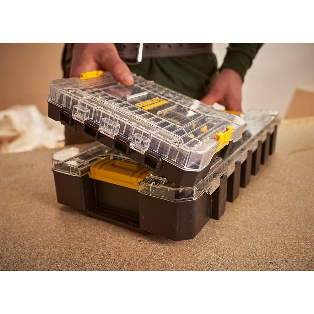 Stanley - COFFRET DE DOUILLES STAKBOX M - ¼’’ - JEU DE 48 PCS - FATMAX - FMMT98101-0 Multicolore : Bricolage