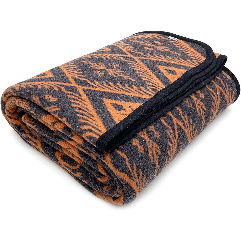 ACUSHLA Couverture Chaude en Laine mérinos - Gris bohémien (160 x 220 cm) - Couverture de canapé - Grand jeté de canapé - Idéal pour Le Camping en Plein air, Toutes Les Saisons : Cuisine et Maison