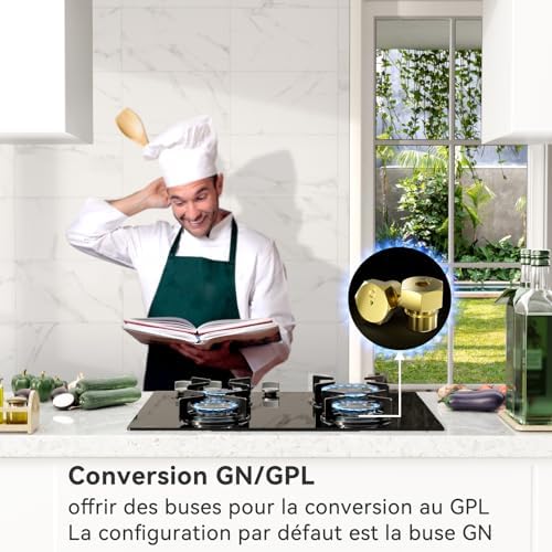 Magicplux Plaque de cuisson gaz 2 feux 4300W