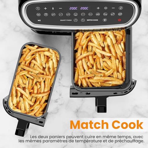 Friteuse sans huile double panier Air Fryer 10L