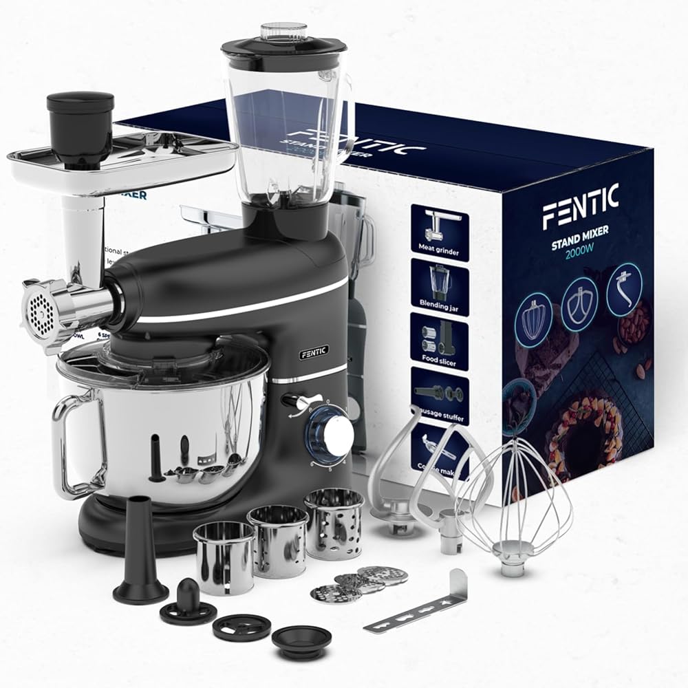 Fentic 6-en-1 Robot pâtissier multifonction 2000W