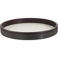 DuDu Plateau de Service Rond en Cuir Diamètre 32cm Multicouleur Porte-Objets pour la Maison et Le Burear Design Raffiné Anthracite : Mode