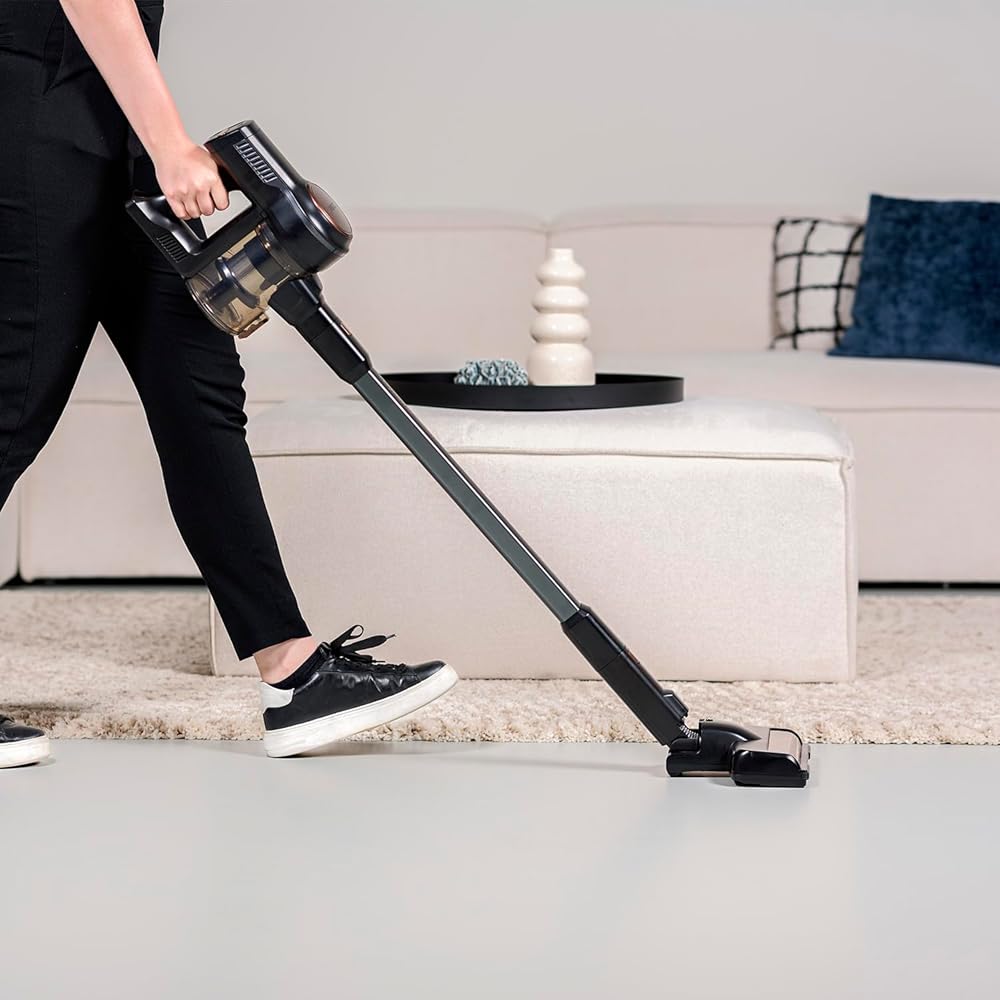 Princess aspirateur Dynamic Storm – Moteur brushless Puissant – Vidange du réservoir hygiénique – Autonomie : 30 Min – Brosse motorisée à LEDs – Stationnement Stable – Accessoires Inclus – 339390 : Cuisine et Maison