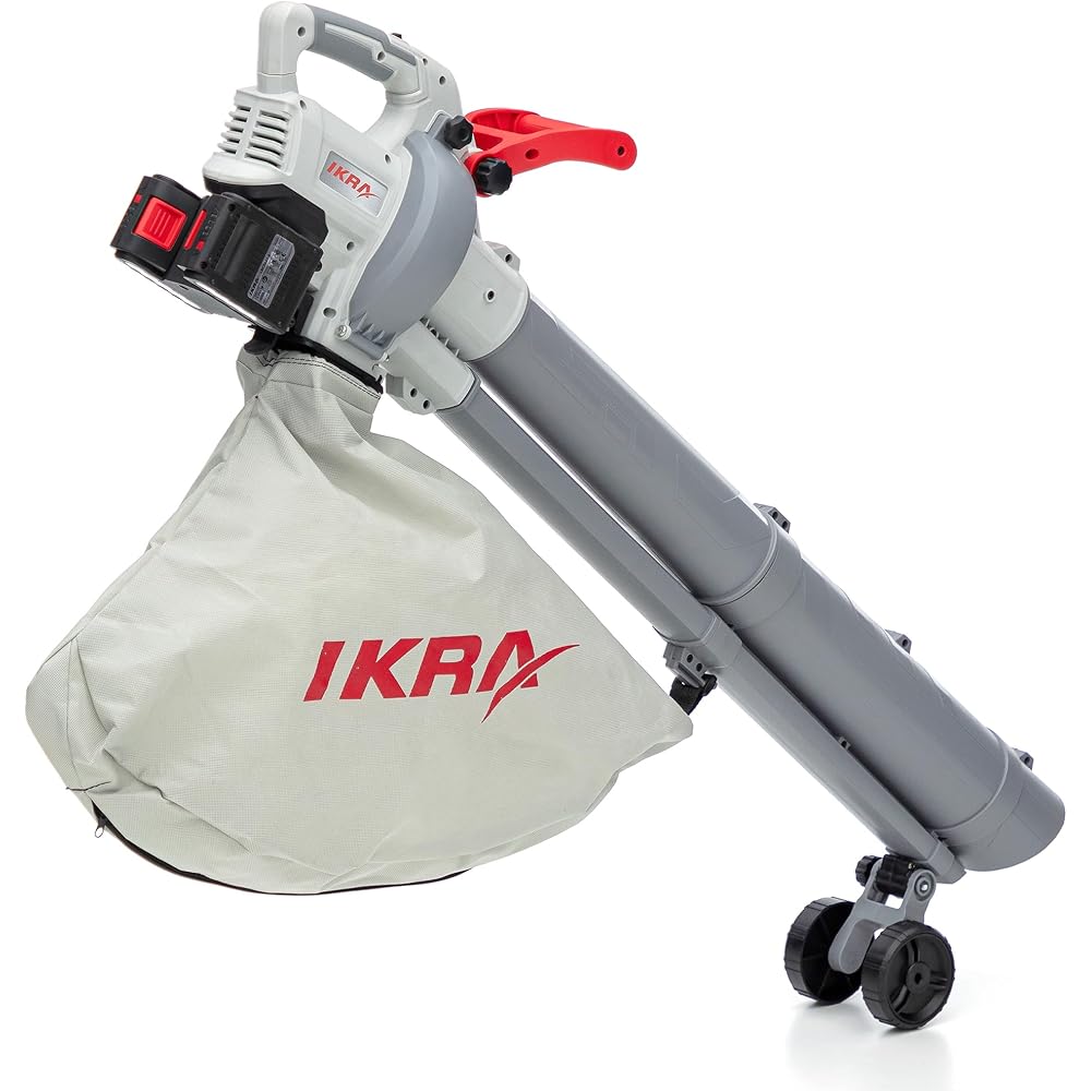 IKRA aspirateur souffleur de Feuilles à Batterie 3en1 IALS 2-20 INCL. 2X Batterie & Double Chargeur Rapide : Jardin