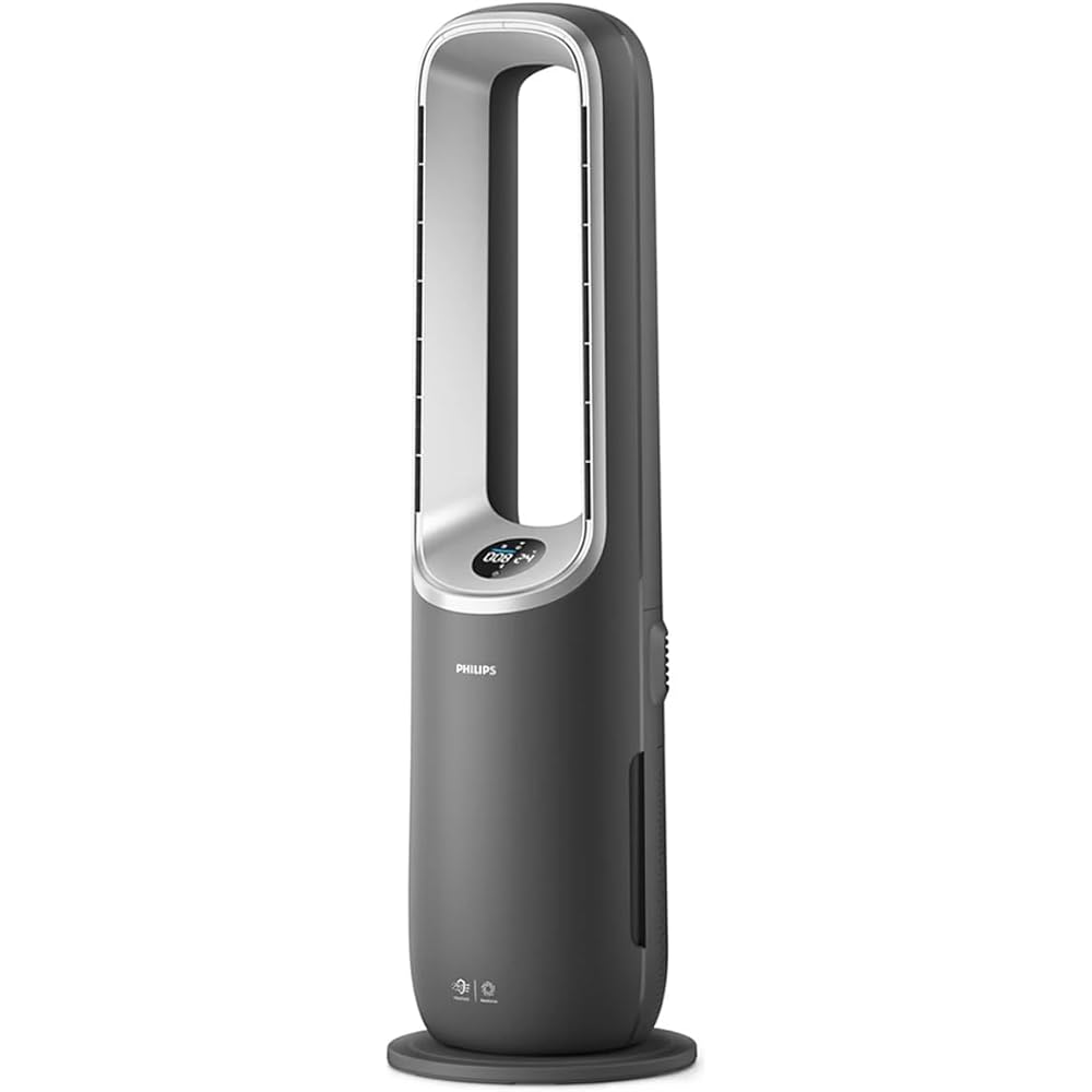 Philips Air Performer 3-en-1 : Purificateur, Chauffage & Ventilateur Rafraîchisseur – Nettoie 70m², Élimine 99,97% des Allergènes et Polluants. Filtre HEPA, Capteurs Intelligents, App (AMF870/15) : Cuisine et Maison