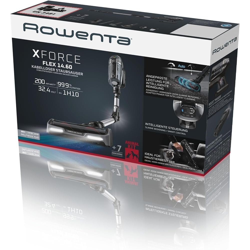 Rowenta Aspirateur Balai Sans Fil X-Force Flex 14.60