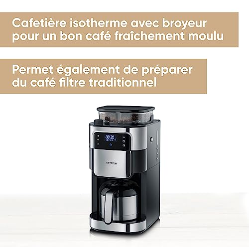 Severin KA 4814 Cafetière filtre avec broyeur 8 tasses