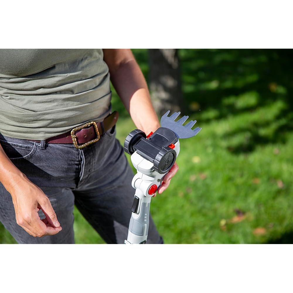 IKRA cisaille à Gazon & Taille-buissons télescopique sans Fil IGBS 1210 F avec Batterie & Chargeur, Lames « Made in Germany » : Jardin