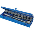 Silverline - Coffret clés et douilles métriques 3/4", 21 pcs (633663), Argent : Bricolage