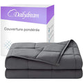 Dailydream Couverture lestée thérapeutique en Coton, 6kg pour Adulte, 135x200 cm, Gris : Cuisine et Maison