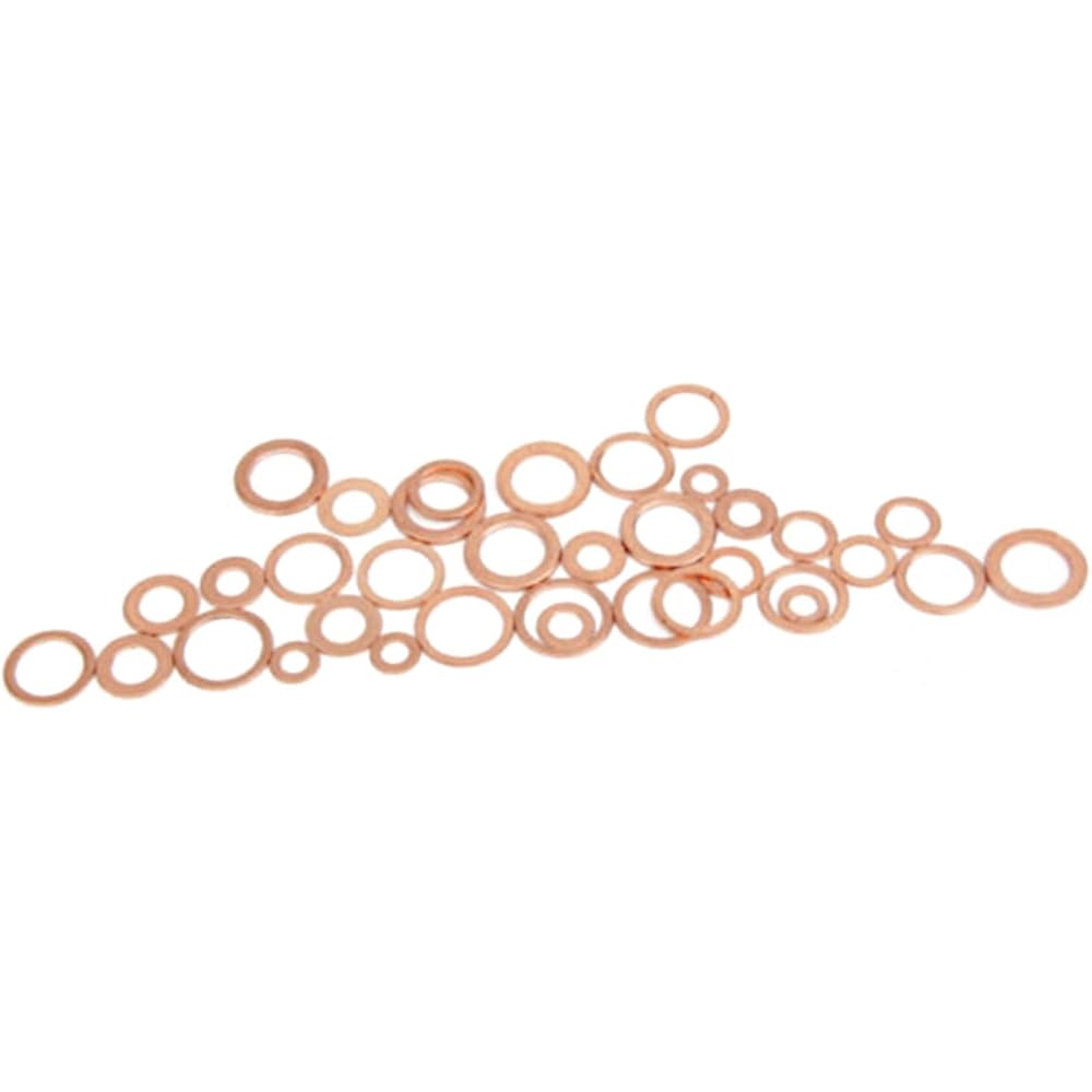 OUNONA 900 Pièces rondelle plate rondelles de pompes à air rondelles en acier rondelles d'étanchéité métriques bague plate joint moteur rondelles en laiton rondelle en métal : Bricolage