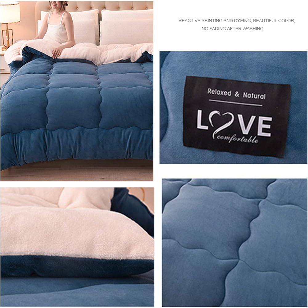Ergocar Couverture, Plaid Double Face Doux et Chaud épaissir, Épais Durable Couverture Polaire en Sherpa, Plaid Jeté Canapé Flanelle Moelleuse, pour Domicile, Les Voyages et Plein Air : Cuisine et Maison