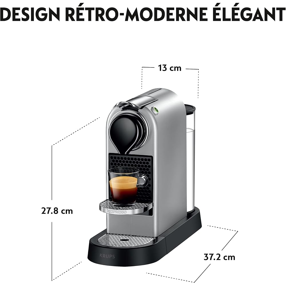 Nespresso Krups Citiz Machine à capsules argent