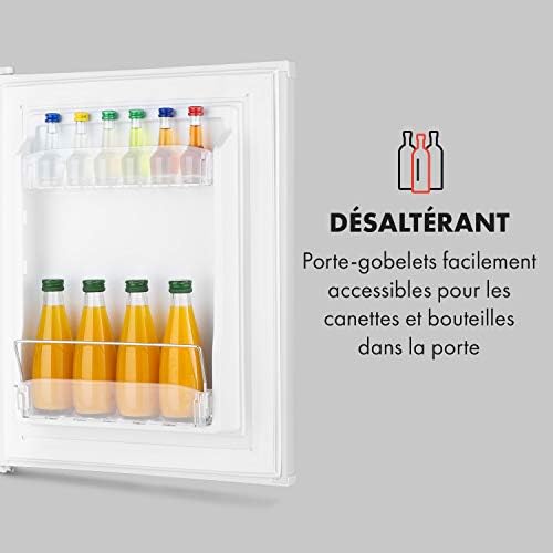 Klarstein Mini frigo de chambre 30L silencieux, réglable 5-15°C