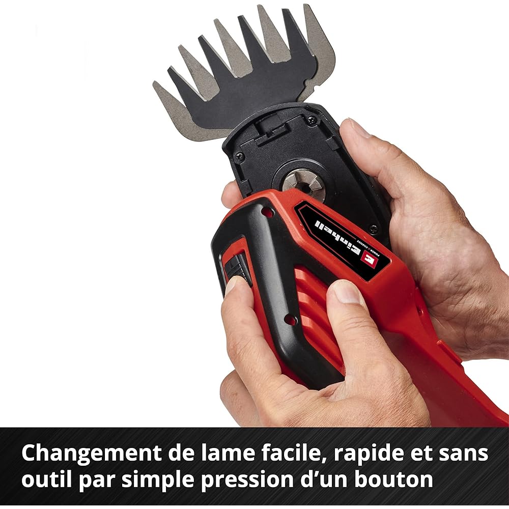 Einhell Cisaille à gazon sans fil GE-CG 18/100 Li T-Solo Power X-Change (18 V, Changement d’accessoire sans outil, avec rallonge télescopique) Livré sans Batterie ni Chargeur : Bricolage