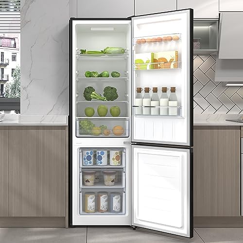 CHiQ Réfrigérateur congélateur combiné 356L, inox