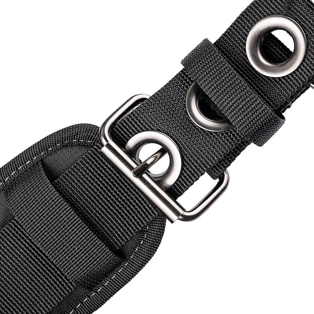 Dead On Tools - Ceinture à outils de charpentier 1680 deniers avec bretelles (HDP400945), noir : Mode
