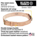 Klein Tools 5420L Ceinture en cuir robuste, 5420L : Bricolage