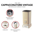 Ariete Cappuccinateur Vintage 2878, Mousseur à Lait Électrique Rétro Pour Cappuccino Et Chocolat Chaud, Buse à Cappuccino Électrique 2 Minutes, Capacité 250Ml, Puissance 500W, Beige : Cuisine et Maison