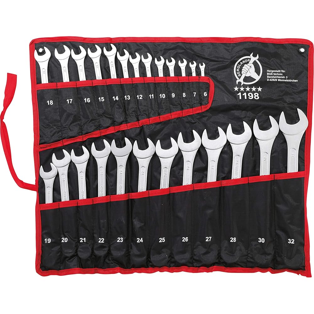 KS TOOLS Coffret de douille 1/4 3/8 1/2-179 pcs & Kraftmann 1198 | Jeu de clés mixtes | 6-32 mm | 25 pièces : Bricolage