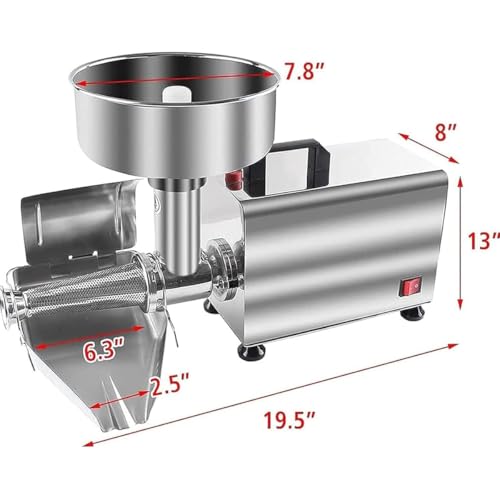 Passoire à tomates électrique 450W qualité pro