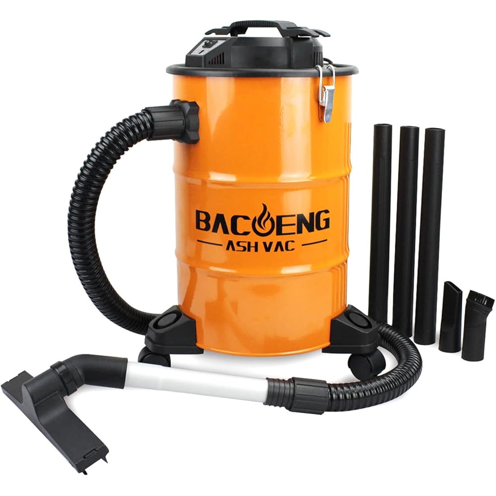 BACOENG Aspirateur Cendre avec Système de Filtration Double, 1200W, 20L : Cuisine et Maison
