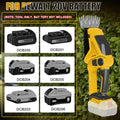 Taille-haie et cisaille à Gazon sans Fil 2 en 1 Compatible avec Dewalt 20V Batterie, 150W Cisaille à arbustes électrique 90° réglable avec 2 Lames pour Couper Les arbustes et l'herbe (sans Batterie) : Jardin