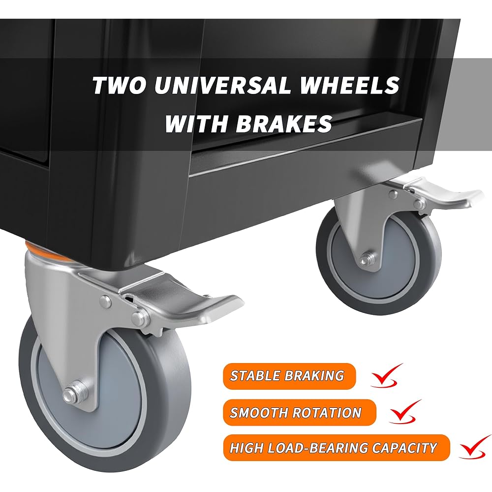 North-Cittie 7-Box XXL Edition Chariot à Outils avec 256 Pièces D'outils Professionnels, Idéal pour I'atelier, la Maison, Le Chariot Qui Vous Donne Un Monde de Bricolage Plus Ordonné : Bricolage