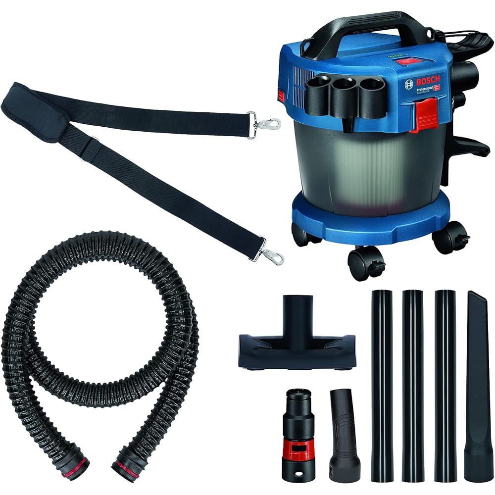 Bosch Professional 18V System aspirateur Eau et poussière sans-Fil Gas 18V-10 L (avec Flexible de 6 m) & 18V System Set de Base sans Fil Comprenant Chargeur Gal 18V-40 et 1 Batterie 4,0 Ah : Cuisine et Maison
