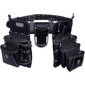 ZAKCO PRO-19 Ceinture à outils en cuir véritable, multi-poches, ceinture à outils de charpentier, pochettes en cuir réglables, ceinture à outils pour charpentier, bricoleur et couvreur : Bricolage