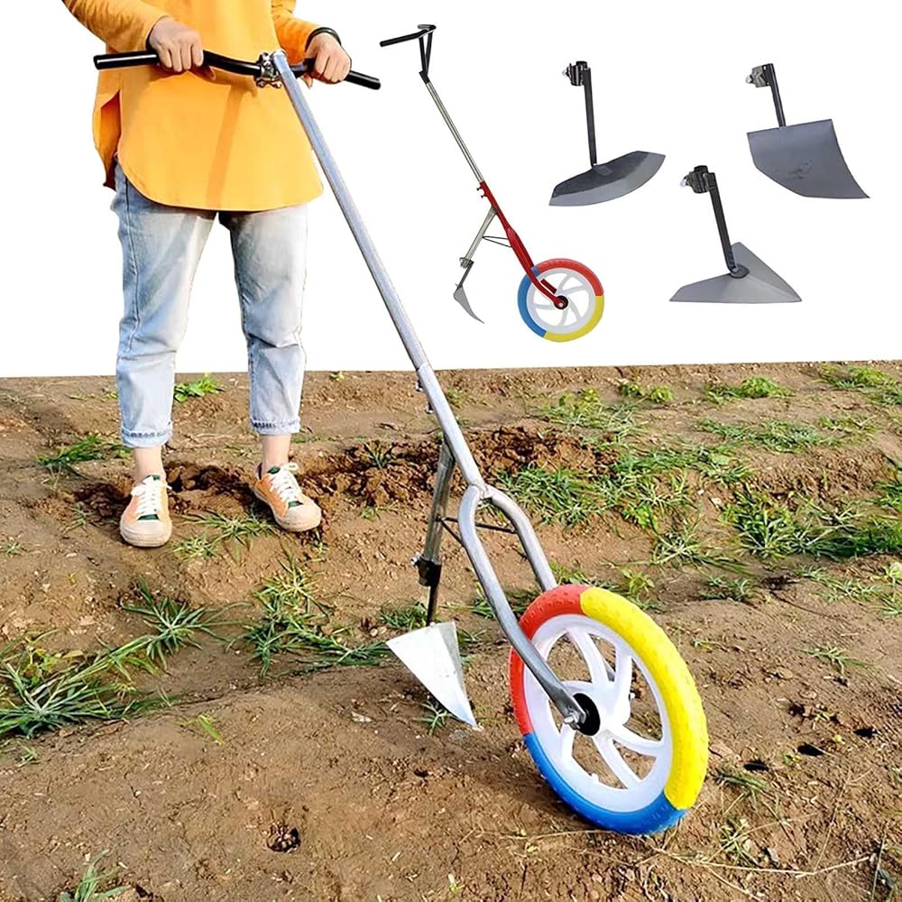 Réglable à la main pour trancher, desserrer et rouler - Outil multi-accessoires portable pour jardinage sans pliure : Jardin