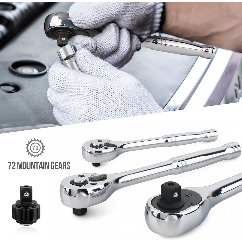 Amazon Basics Coffret à douilles, 201 pièces : Bricolage