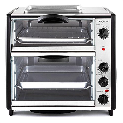 OneConcept All You Can Eat Four électrique 42L, 2 plaques