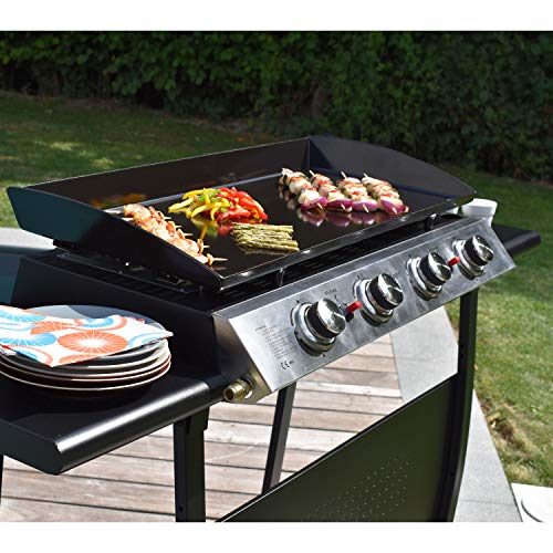 Happy Garden Plancha gaz Valencia 4 brûleurs sur chariot