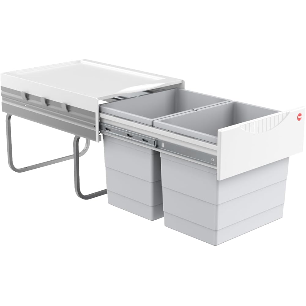 Hailo 3641121 Collecteur de déchets TR Swing 40.2/36 pour armoires de 400 mm de Largeur avec Porte pivotante : Cuisine et Maison
