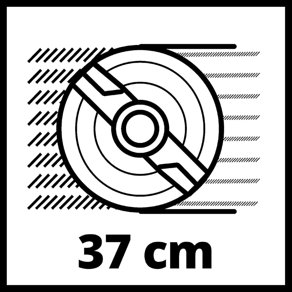 Einhell Tondeuse à gazon sans fil GE-CM 36/37 Li + Cisaille à gazon sans fil GE-CG 18/1 Li Power X-Change (18 V, largeur de coupe 37 cm) Livré avec 2 batteries 3,0 Ah et 2 chargeurs) : Jardin