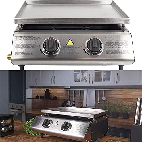 Eurotel Plancha à gaz acier inox 6.3kW