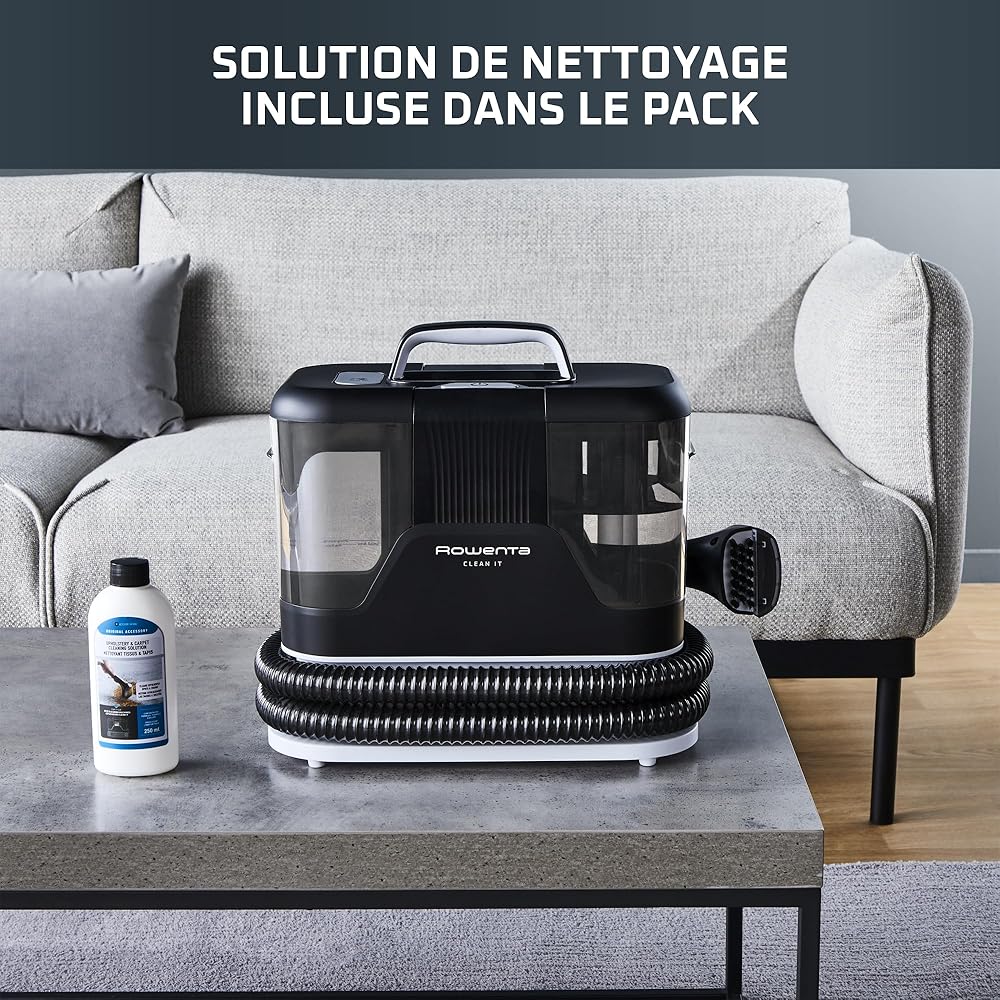 Rowenta X-Clean 10 et Clean it Aspirateur laveur sans fil et shampouineuse pour sols durs tapis et moquettes