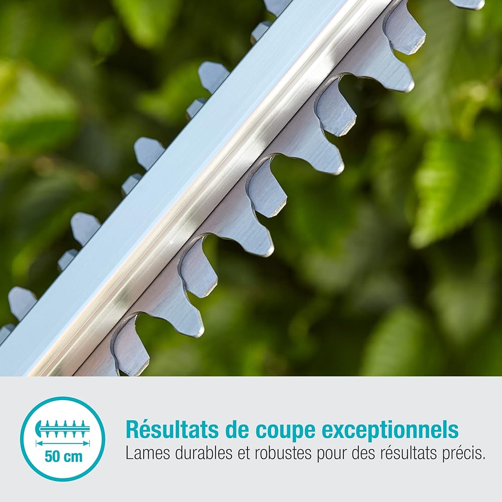 Taille-haies sans fil Gardena ComfortCut 50/18 V-P4A sans batterie Taille-haies avec poignée ergonomique et butée d’arrêt, faible poids pour une meilleure manipulation (14730-55) : Jardin