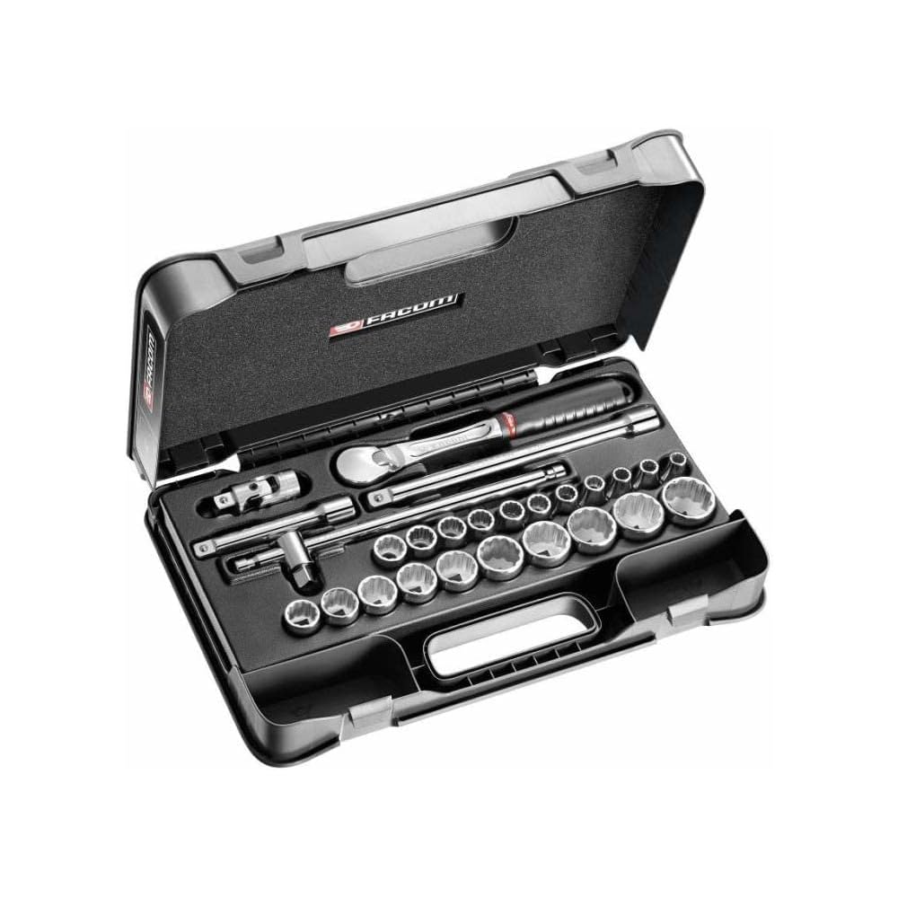 FACOM SL.161-4P12 - Coffret Douilles 1/2" 12 Pans Métriques - 26 Pièces : Bricolage