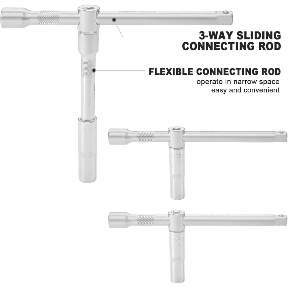TEENO Caisse à Outils Complète en Coffret Douille de 1/4", 3/8" et 1/2", CR-V 151 Pièces Coffret de Douille et Embouts avec 3 Clé à Cliquet Doubles, Outillage Mécanique pour Réparation Voiture Auto : Bricolage