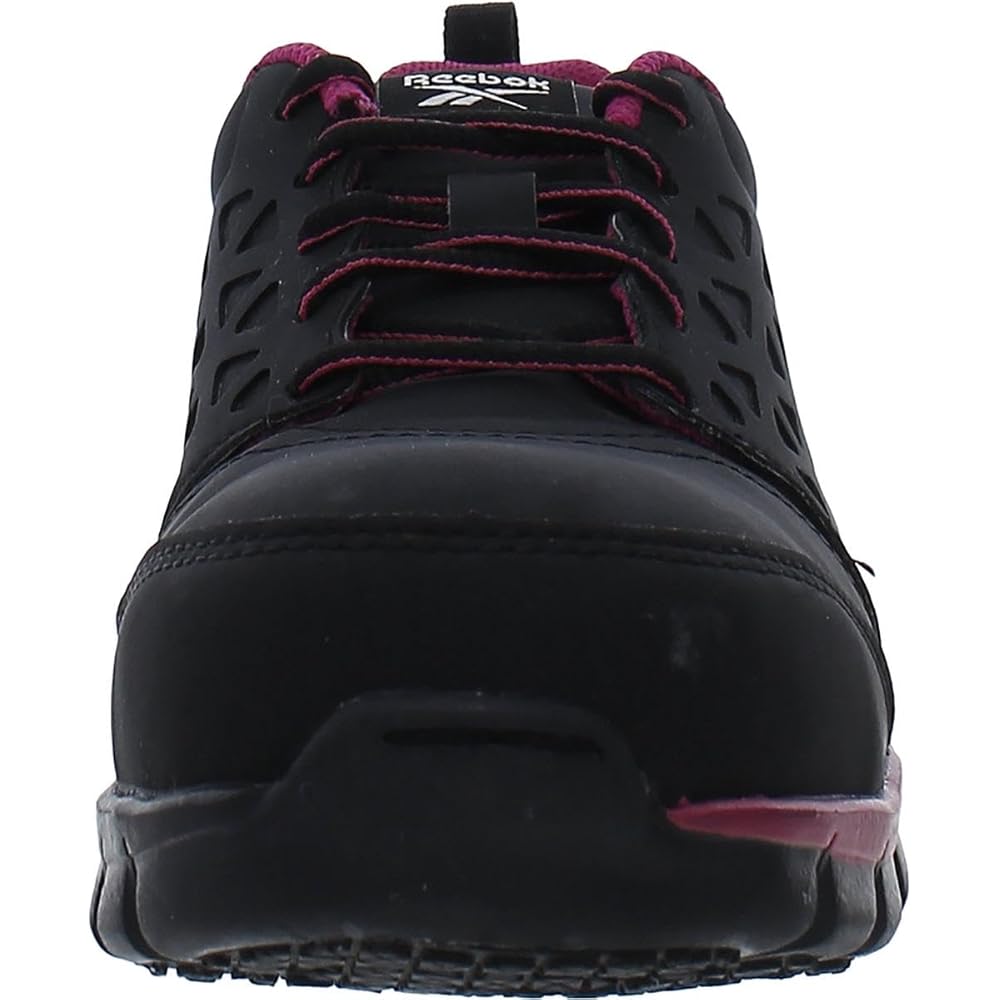 Reebok Sublite RB491 Chaussures de travail à coussin rembourré pour femme Noir et rose : Mode