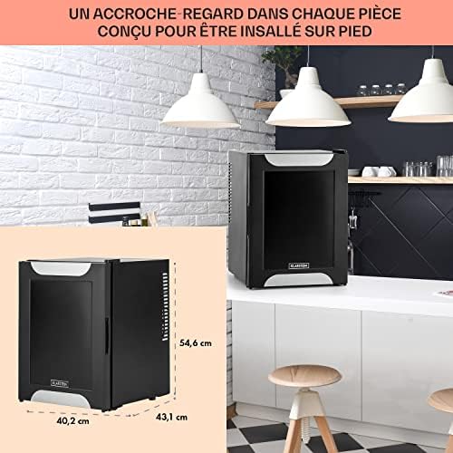 Klarstein Mini frigo de chambre 30L silencieux, réglable 5-15°C