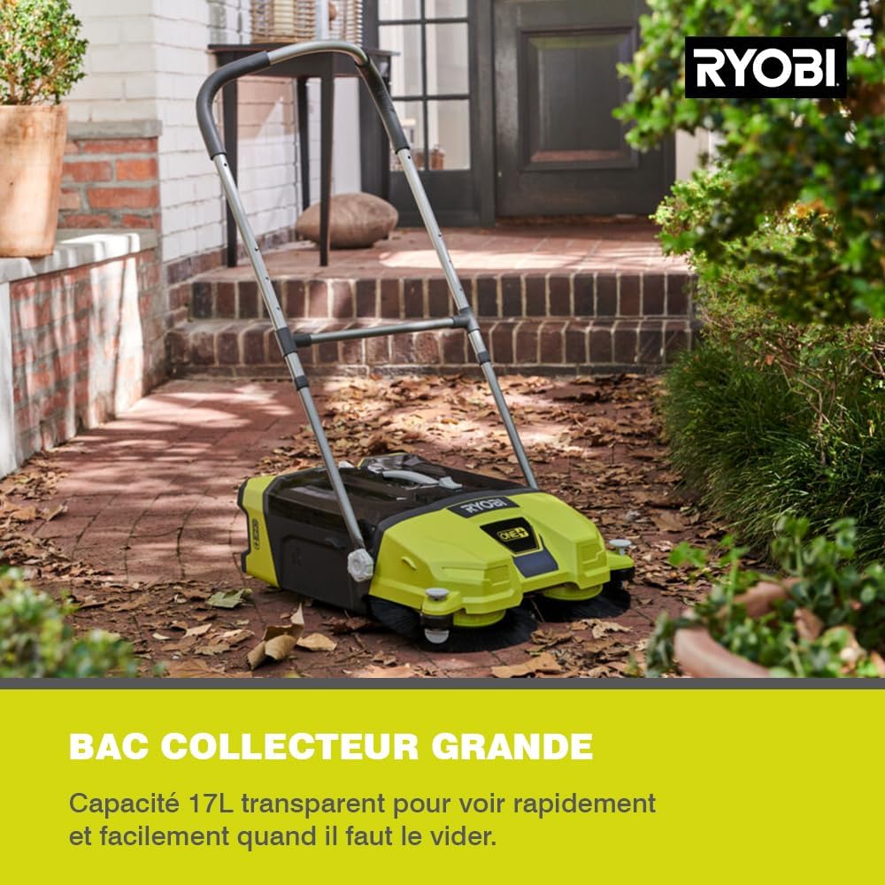 RYOBI Balayeuse motorisée 18V 53cm