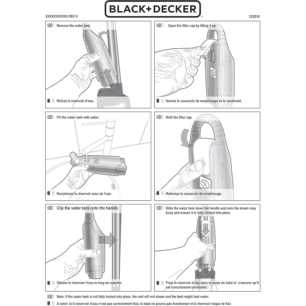 BLACK+DECKER Balai vapeur 1600W FSM1630-QS