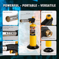 KOOKCOOK Tête de torche au propane, puissante tête de chalumeau à 4 flammes avec allumage, kit de pistolet à gaz MAPP MAP sur support de réservoir de propane de 0,5 kg pour souder, souder, braser, : Bricolage