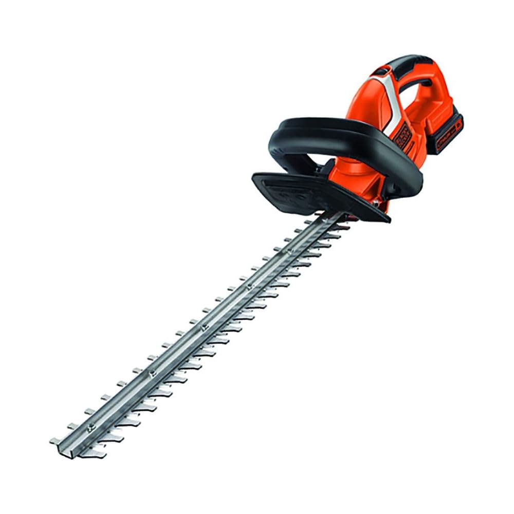 BLACK+DECKER Taille-Haies Sans Fil 18V, Electrique 45 cm avec Batterie 2 Ah, Lame Asymétrique Double Action, Double Interrupteur et Double Poignée, Ecartement 18 mm, GTC1845L20-QW : Jardin