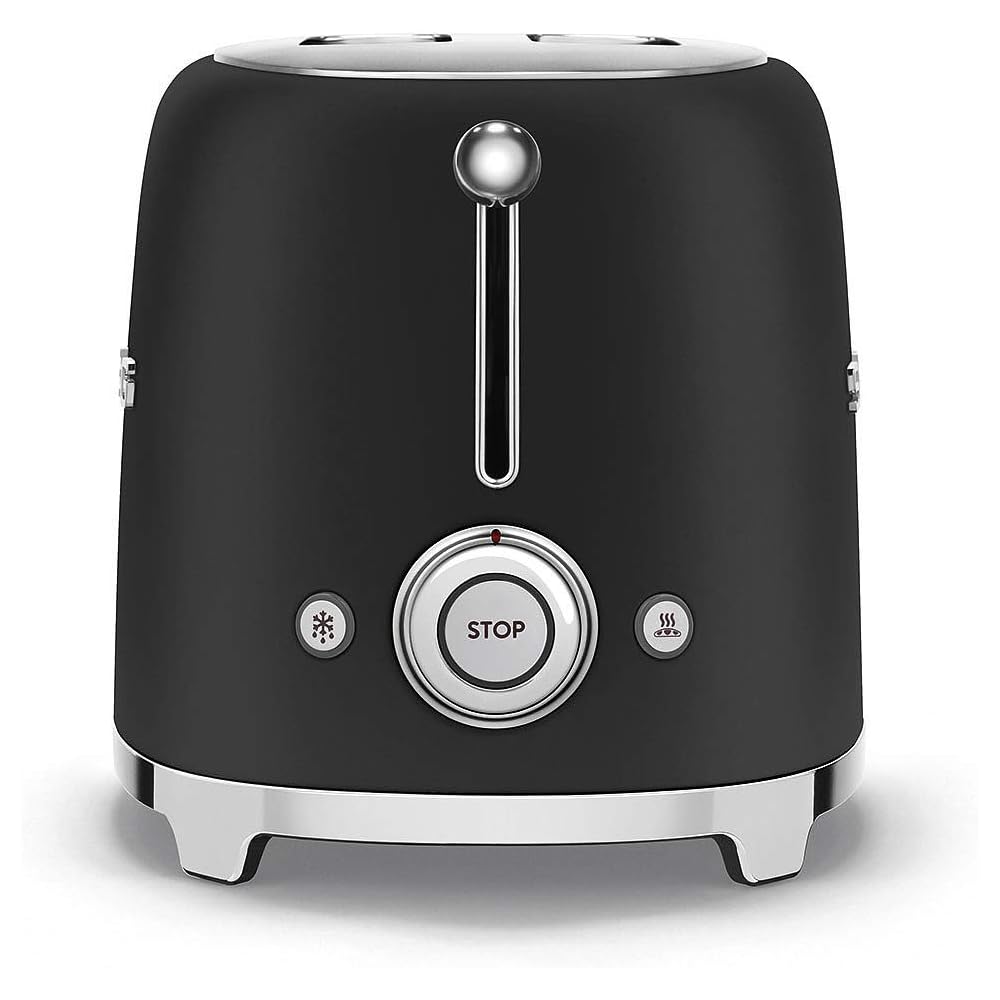 Smeg Grille-pain 2 Tranches TSF01BLMEU Noir Mat